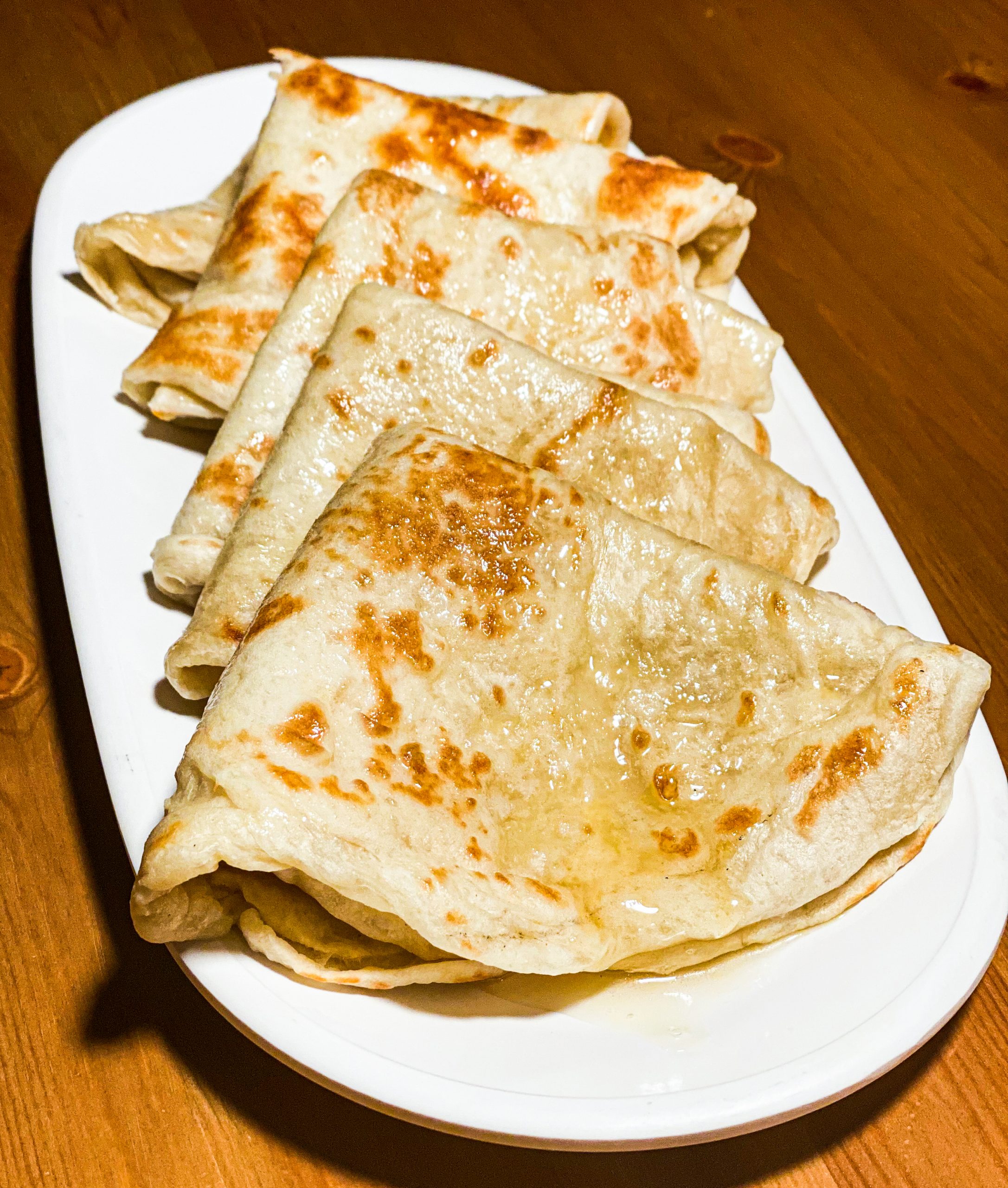 MUFLETA: Moroccan Rolled Flatbreads with Honey and Butter for Mimounah
