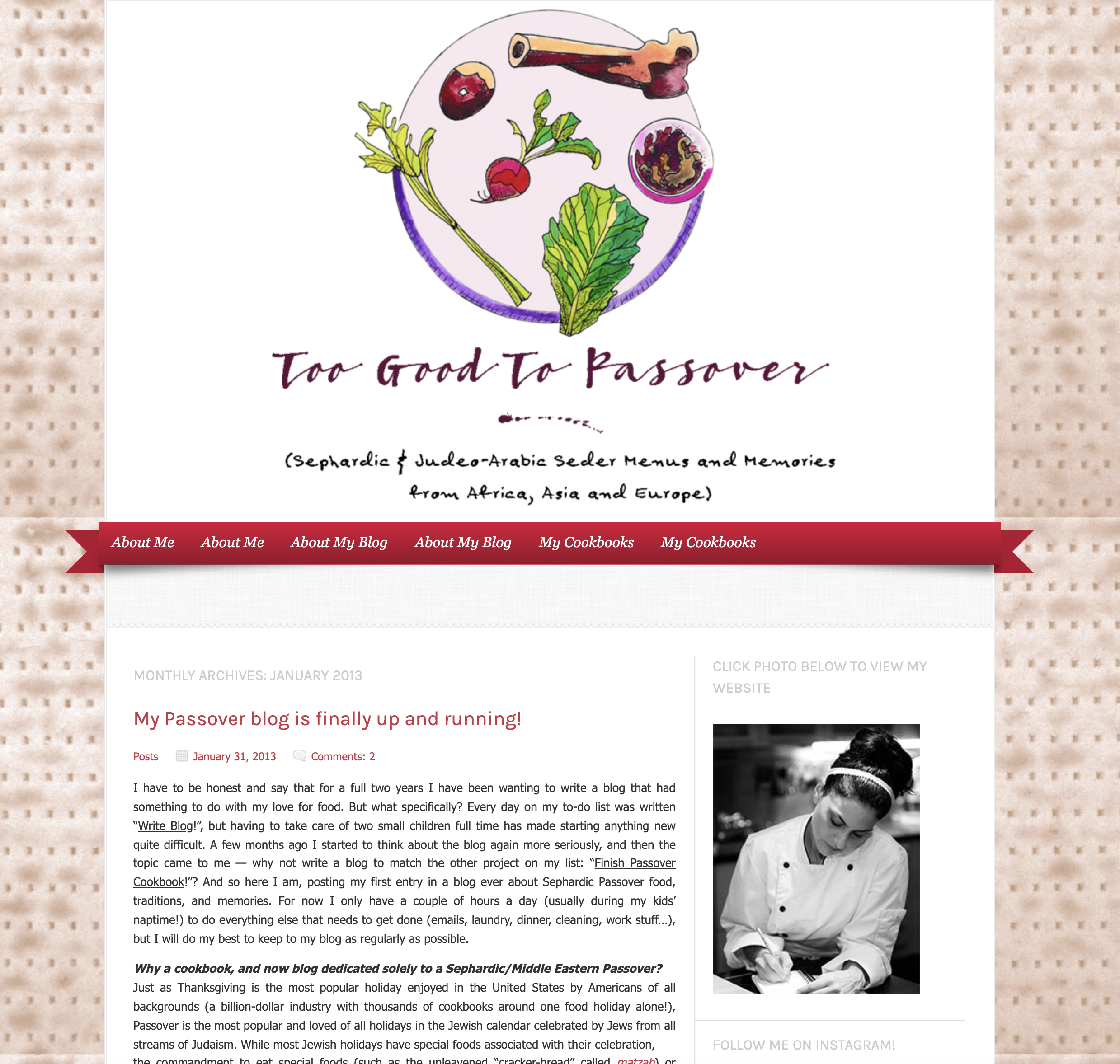 My Passover blog is finally up and running!